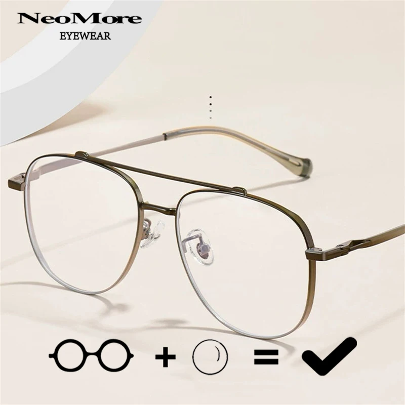 

Pilot Anti Blue Light Glasses Frames Men Computer Aviation Eyeglasses Women fashion prescription Eyewear Retro Spectacles