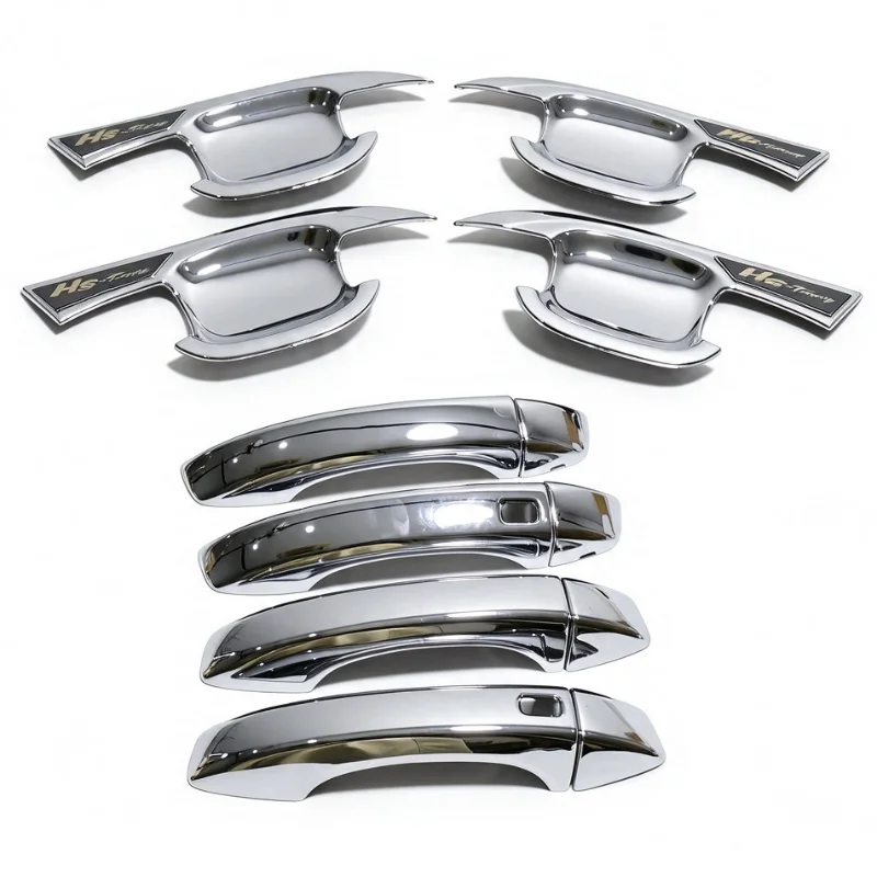 Chrome Car Door Handle Cover & Door Bowl Cup Trim For MG HS Exterior Door Handle Protector Decoration Car Styling Accessories