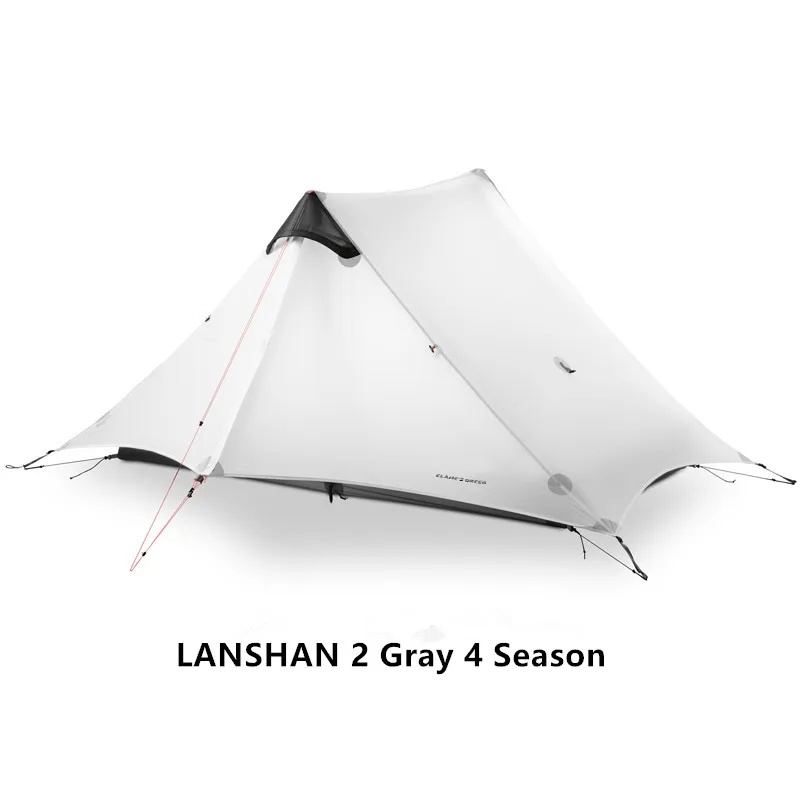 2024 Nieuwe versie FLAME'S CREED LanShan 2-persoons outdoor ultralichte campingtent 3-seizoenen professionele 15D silnylon stangloze tent