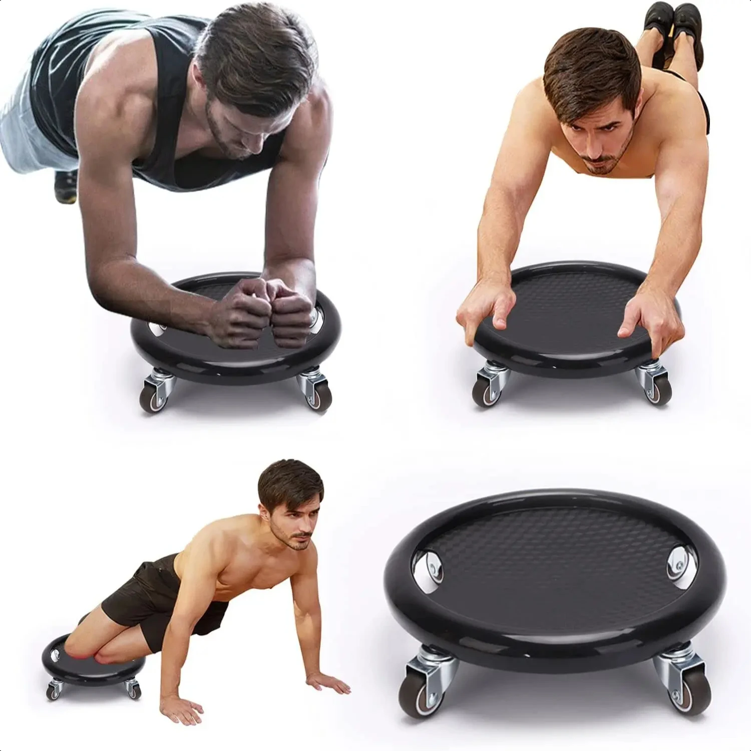 Multi-functional Abdominal Muscle  Plate 4-wheel Silent Training Sliding Gear Roller Disc  Fitness Sports Equipment Excercise Ab