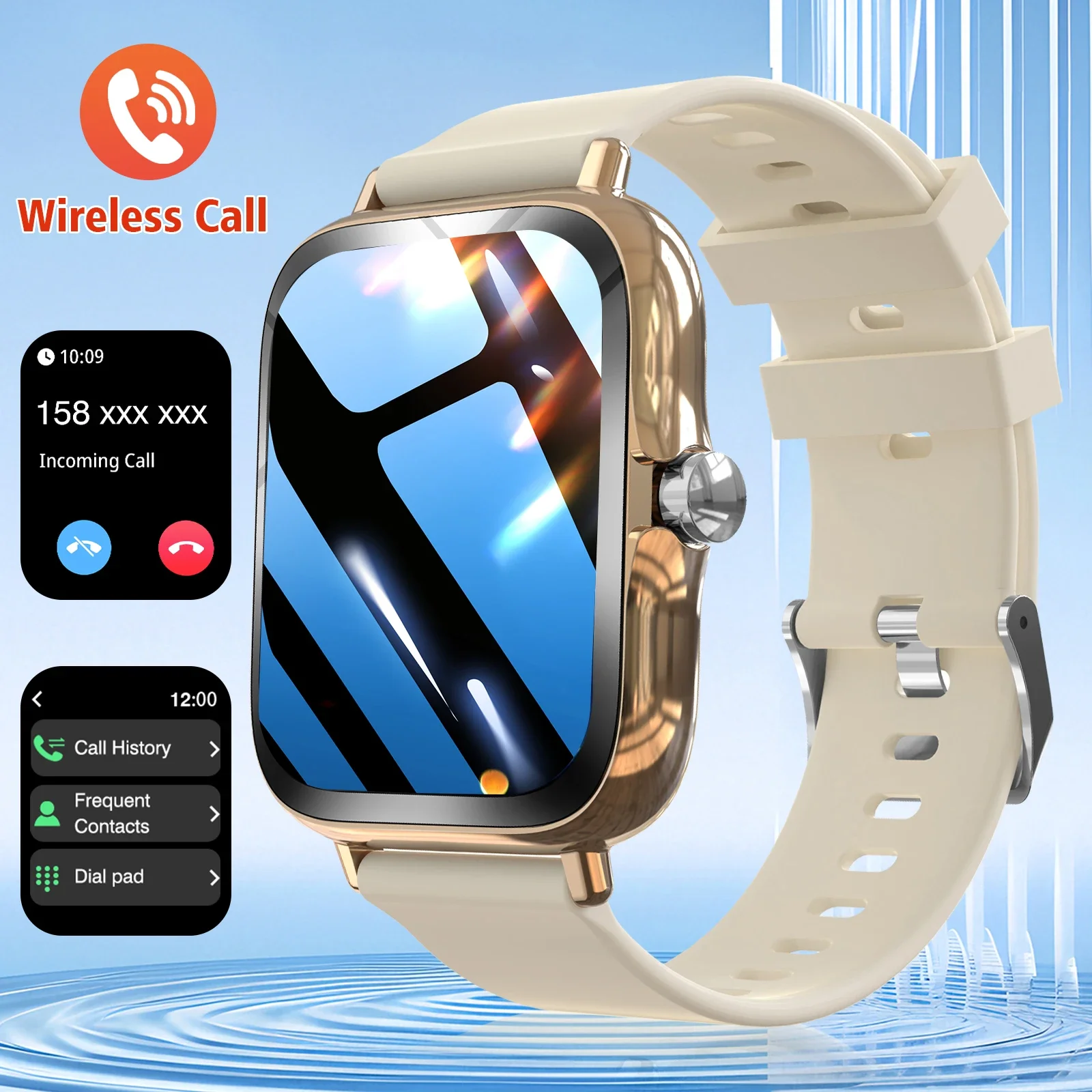 

Smartwatch, Answer/Make Calls, Message Reminders, Customizable Dial, Multiple Sports Modes, Suitable For Both Men And Women
