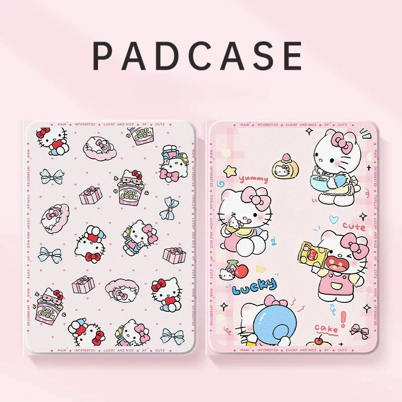 

Hello Kitty For iPad Case ipad Pro 4 5 6 12.9in M4 Air 4 5 10.9in M2 M3 A16 11in Tablet Cover Ipad 8 9 10 10.2in Protective case