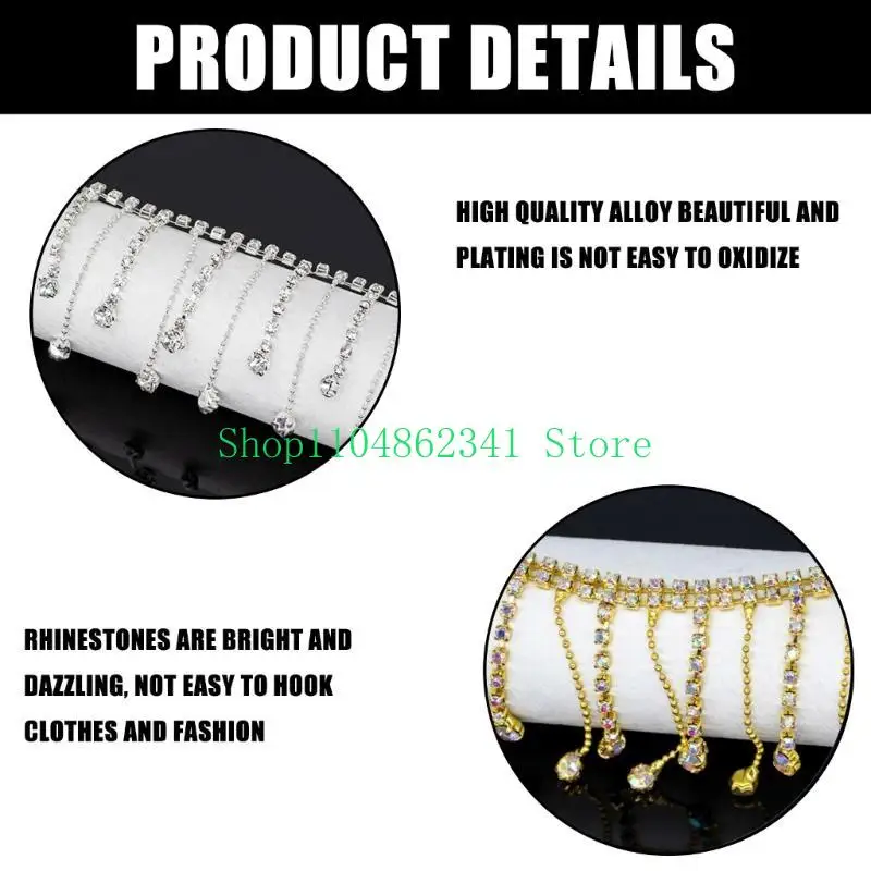 

5asd Creative Claw Chain Tassels Chain For Fashion Various Outfit Garment Decoration