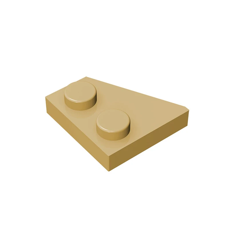 Gobrick, 10 шт., детали, клин, пластина 2x2, совместимая с 24307 детскими игрушками, строительные блоки, развивающая техника