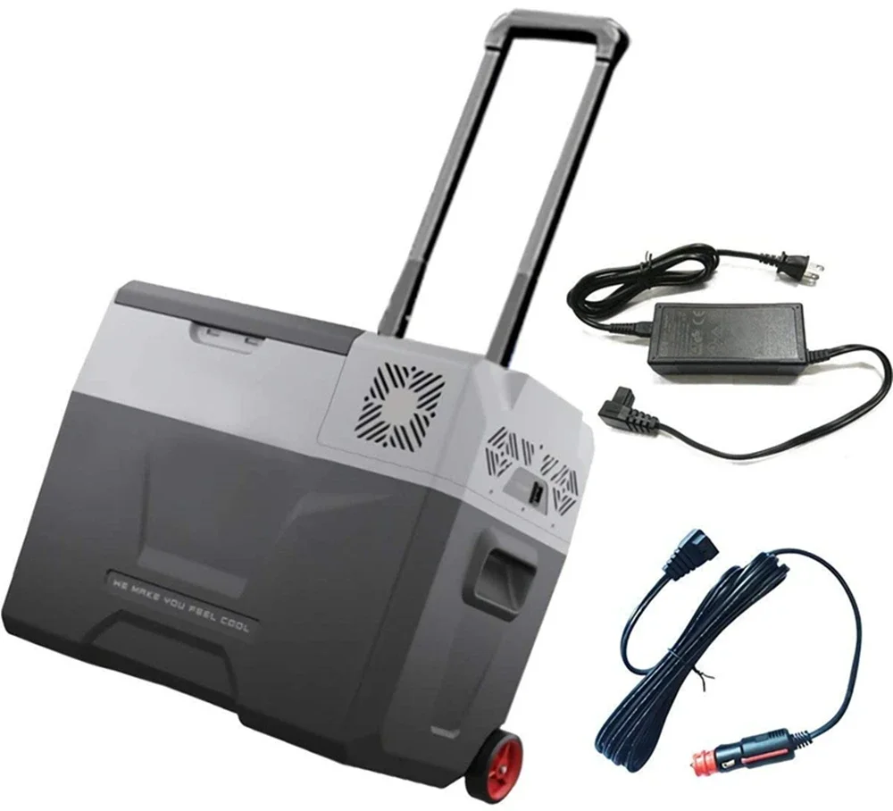 

Best sellingCar Fridge 12 Volt Refrigerator Portable Freezer 30L With Wheels Dual Zone Compressor for Driving with AC Adapter