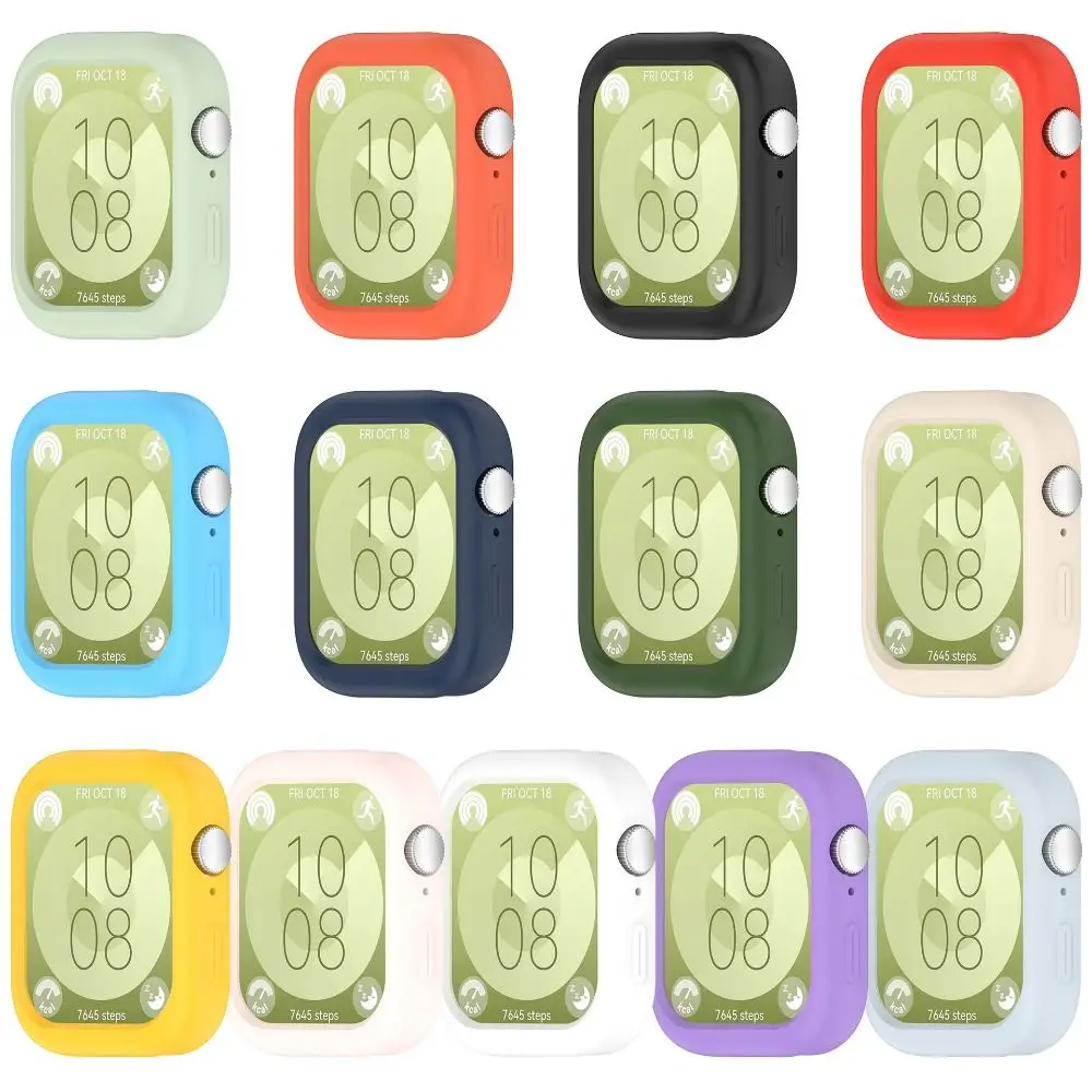 Pokrowiec silikonowy zderzak Shell ochraniacz ekranu akcesoria odporne na zadrapania rama ochronna do inteligentnego zegarka Huawei Fit 3.