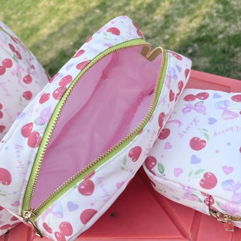 Luxury Designer Bags Floral Print Cosmetic Bag Personalized Nylon Toiletry Case New Travel Makeup Pouch Organizer Clearance sale