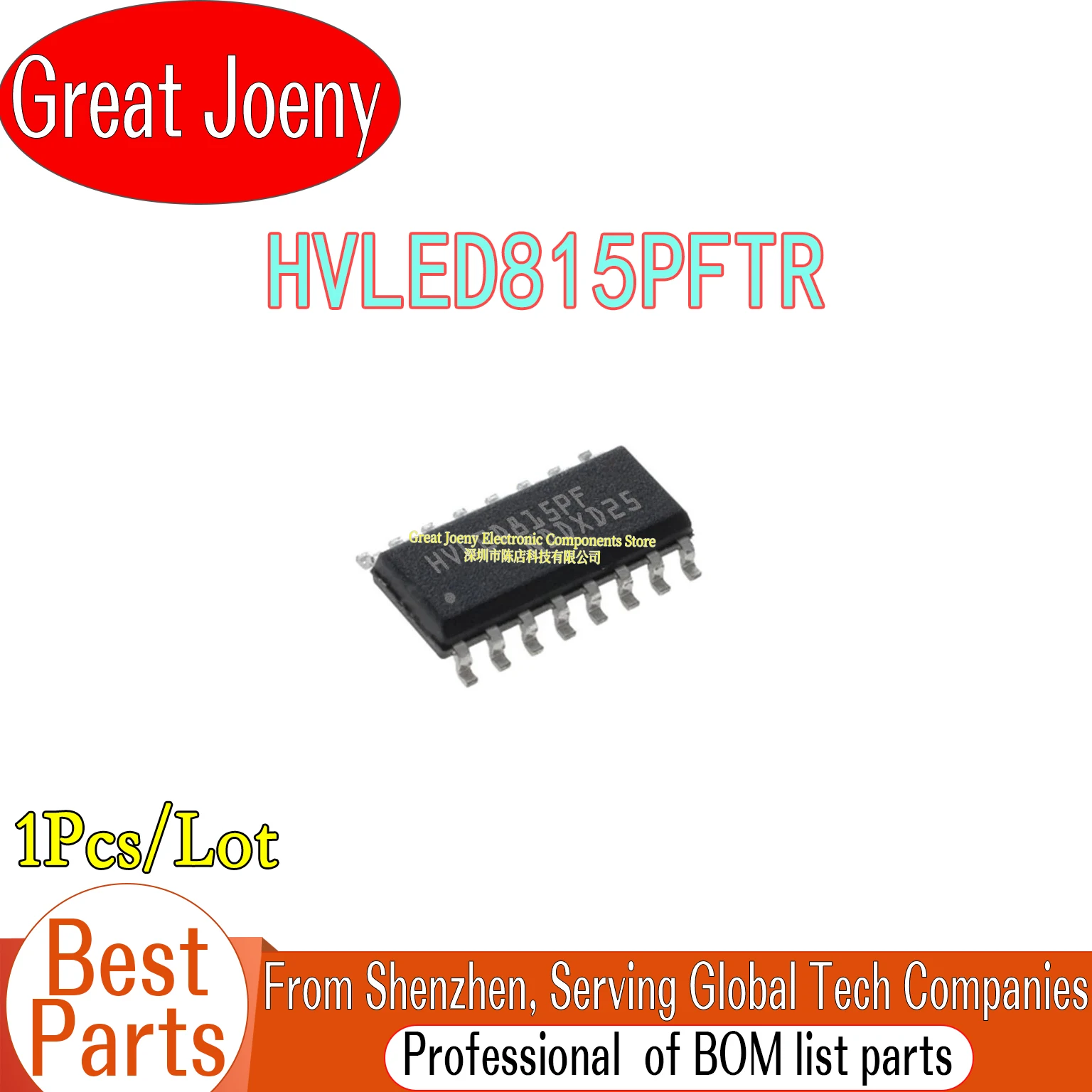 

100% New Original HVLED815PF HVLED815PFTR HVLED815 IC Chipset SOP-16