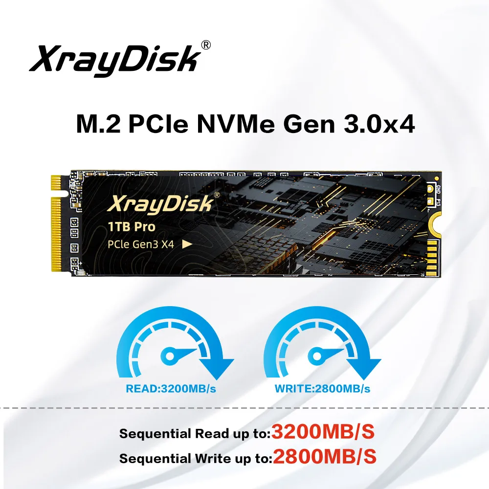 Xraydisk M2 NVMe SSD High Speed 1TB 2TB M.2 PCIe NVME SSD Dysk twardy do laptopa i komputera stacjonarnego