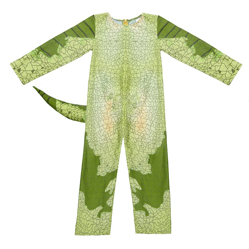 Children's Performance Costumes Boys Girls Triangle Dragon Cosplay Set Kids Jumpsuit Halloween Carnival Props Party Dinosaurs