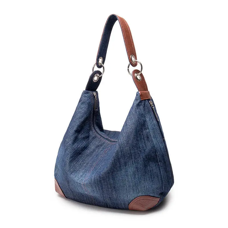 Large Luxury Handbags New Women Bag Designer Ladies Hand bags Big Purses Jean Denim Tote Shoulder Crossbody Women Messenger Bag