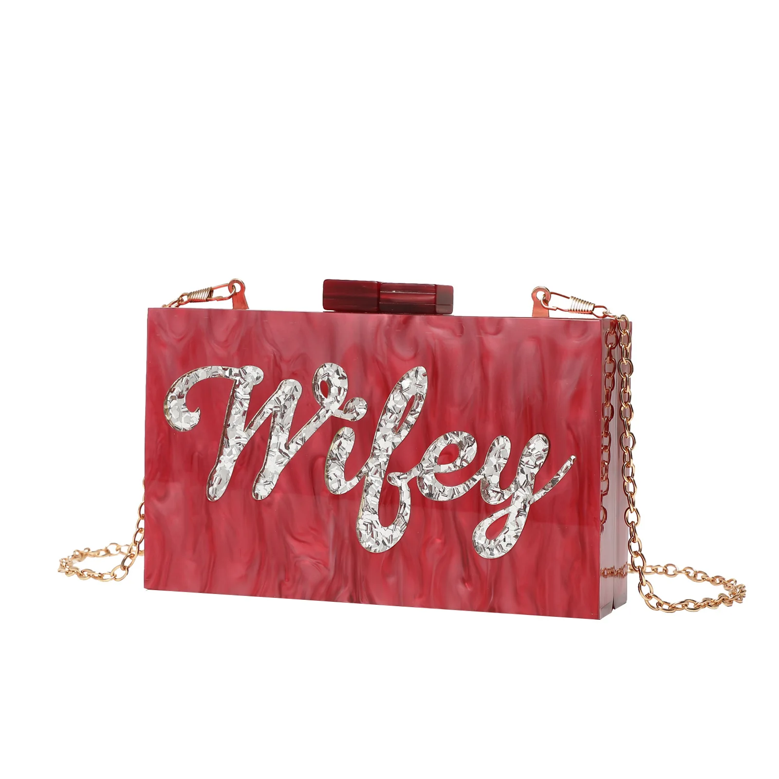 

Новинка 2023, женский ужин, клатч с английским алфавитом, акриловая цепочка для вечернего платья