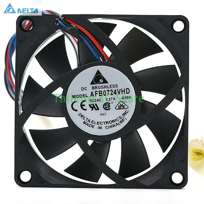 

for delta AFB0724VHD DC 24V 0.27A 7CM 70*70*20mm inverter dual ball cooling fan
