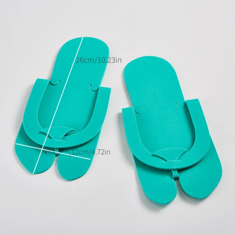 12 Pairs Uv Gel Polish  Cover Disposable Shower Sand Foot Pedicure Beach Foam Flip Flops Foot Care Beauty Slippers Universal