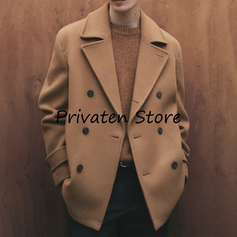 Men's Overcoat Casual Man Trench Coat Luxury Men's Woolen Jacket Winter Coats Man Over Coats Mens Jackets High Quality Coat Male