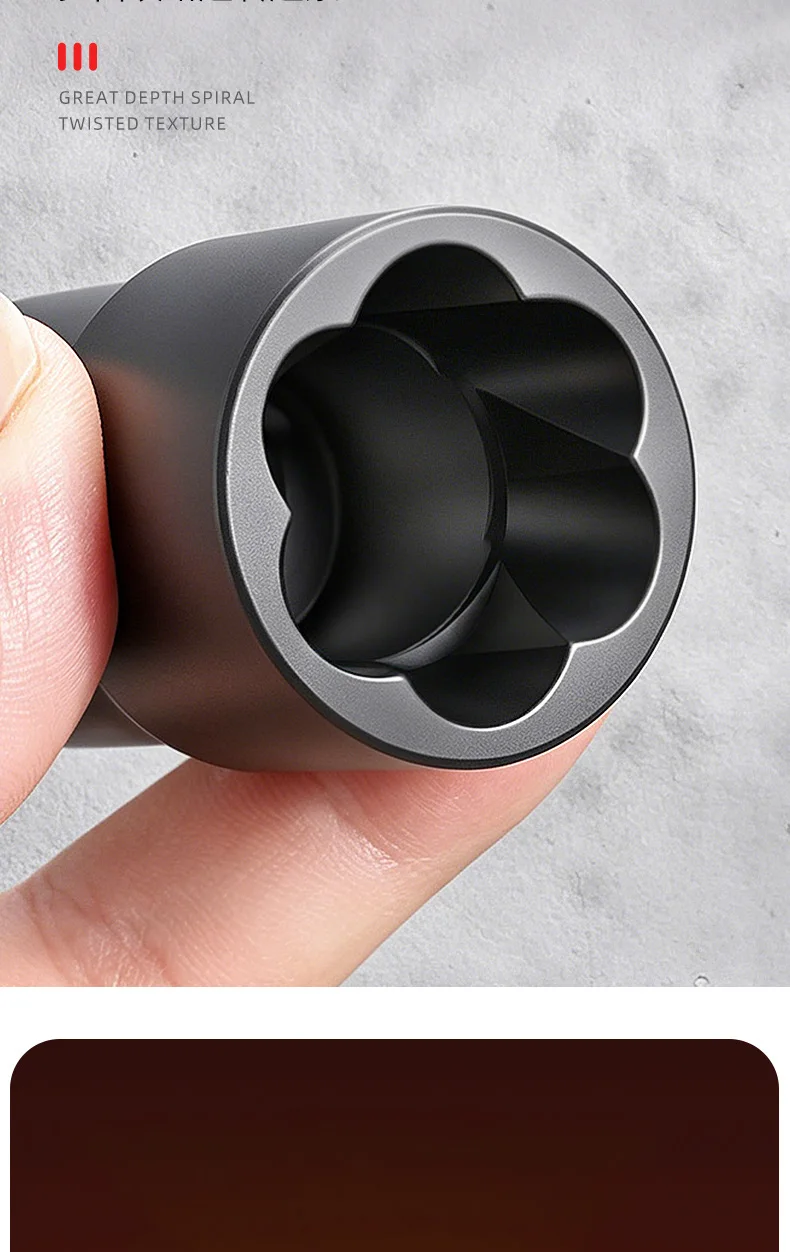 Hochleistungs-Radmutternentferner 17-24mm Hochdrehmoment-Set zum Entfernen Beschädigter Schrauben 1/2" Antrieb Drehsteckschlüssel für Bohrmaschine und Schlagschrauber – Detail 6