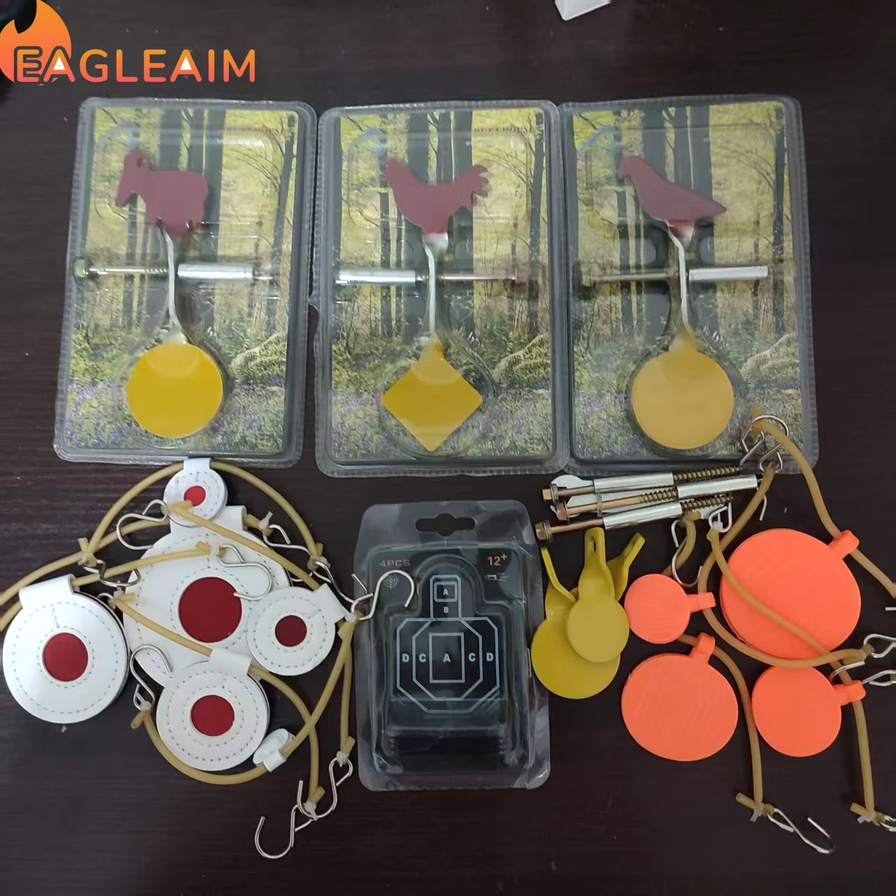 Various Hunting and Shooting Steel Tree insertion target Animals Slingshot 2.5cm/3cm/4cm 3Pcs/Set target 250Pcs Self Target Stic