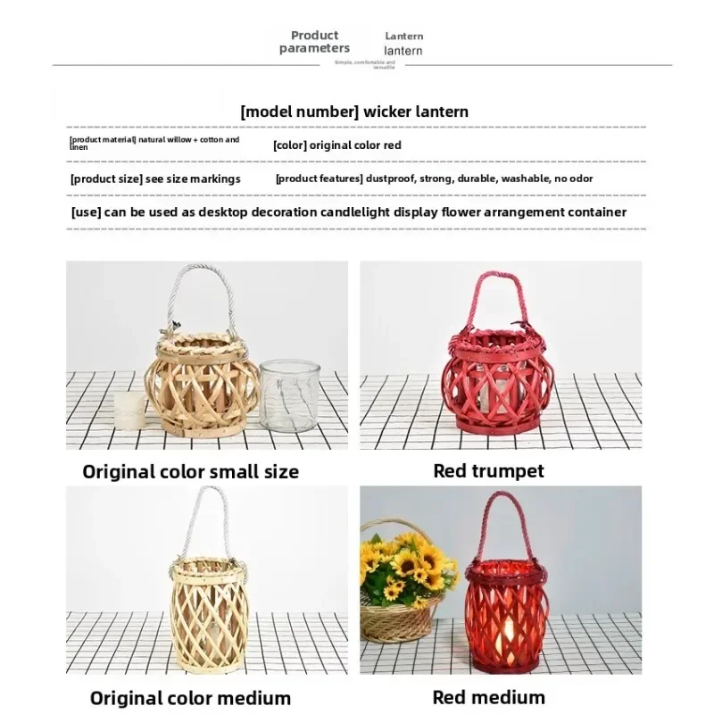 wax candlelight dinner props outdoor candle holder ornament lantern photography Hanfu photography Road vase flower pot