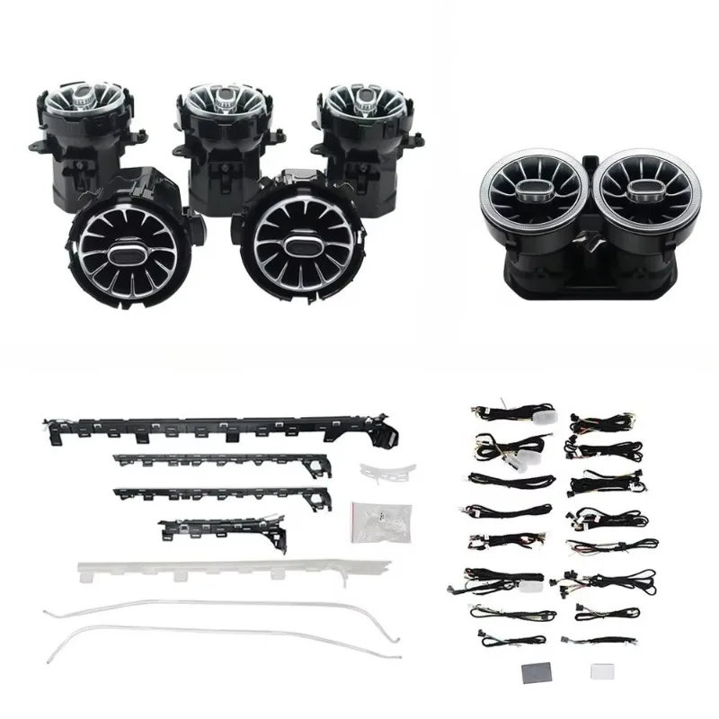 

Подходит для Mercedes-Benz A-Class W177 CLA W118, салон автомобиля, турбовентилятор, вентиляционное отверстие для кондиционера, многоцветное окружающее освещение