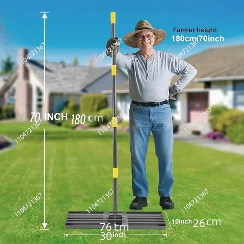 for Lawn Sand Filling Leveler Lawn Care Fertilizer Spreader for Spreading Topsoil and Compost Garden Tool