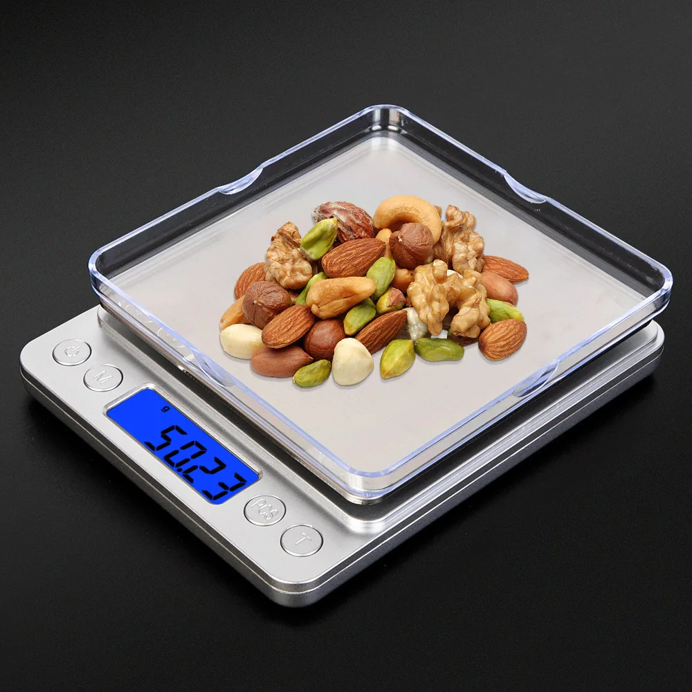 0.01g/0.1g High Precision Balance Digital Display Electronic Scale Portable Weight Measuring Tool Kitchen Food Scale For Fitness