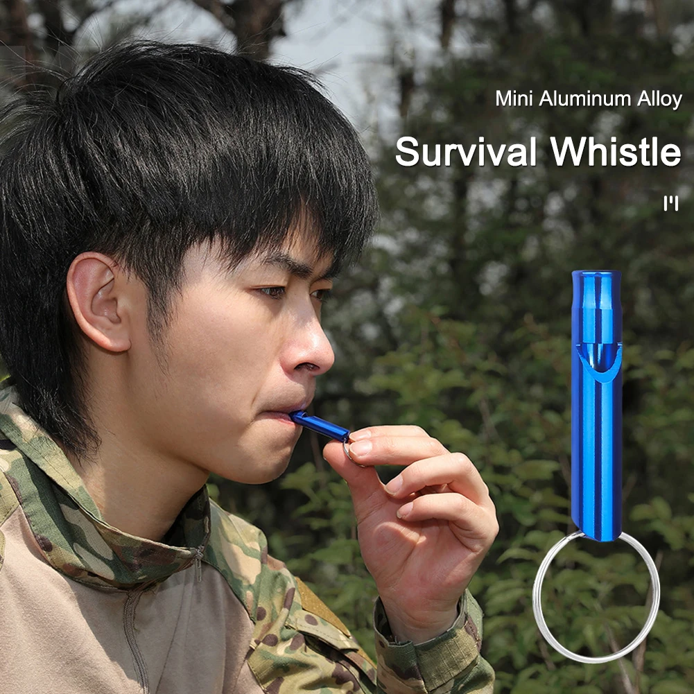 Metal Whistle Outdoor Survival Multifunction Whistle Duraeble Alufer Emergency Whistle for Sports for Camping Hiking