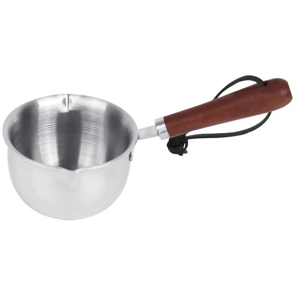 Stainless Steel Small Deepen Sauce Pan Compact Pot for Melting Butter Warming Milk Mini Pot Oil Boiling Mini Sauce Pan