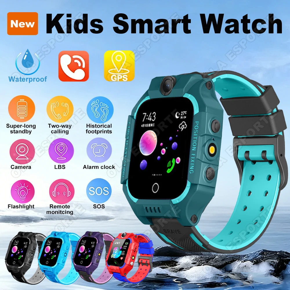 Kids 2G Smart Watch SOS GPS Location Sim Card Call Child SmartWatch Camera Waterproof Boys Girl Gift For Android IOS New Ht22