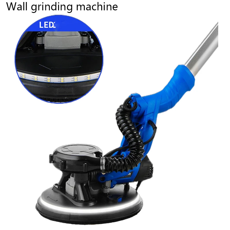 

Electric Household Drywall Sander Pole Wall Polisher Dry Wall Sander with LED Strip Light Wall Sanding