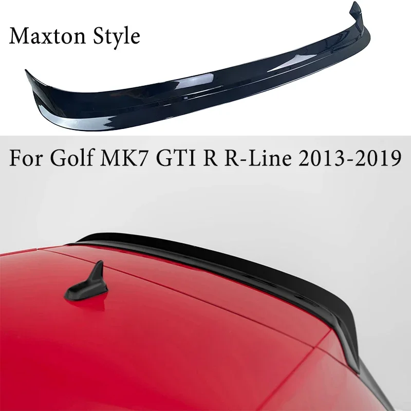 ماكستون نمط الخلفي سبويلر تمديد لفولكس واجن جولف 7 R/R-Line/GTI 2013-2019 سيارة الخلفي الجذع سقف الشفاه سبويلر غطاء ضبط