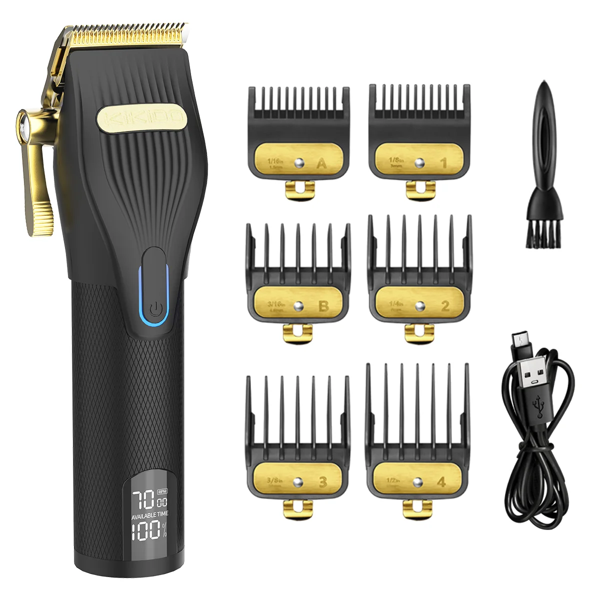 

KIKIDO KK-2577D Hair Clippers, Beard Trimmer, Home Haircut Kit, Cordless Barber Grooming Sets,Trimmer for Men with Beard Trimmer