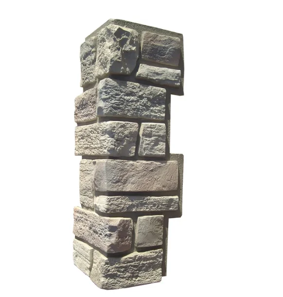 

Cobblestone Faux Stone Outside Corner - Interlocking