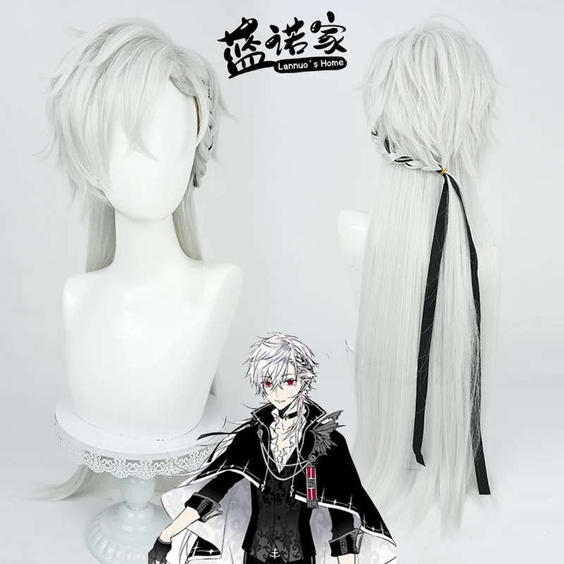 Virtual YouTube Vtuber Kazuraba Kuzuha Cosplay Wig Halloween Carnival Party Props Synthetic Hair Heat Resistant Fiber + Wig Cap