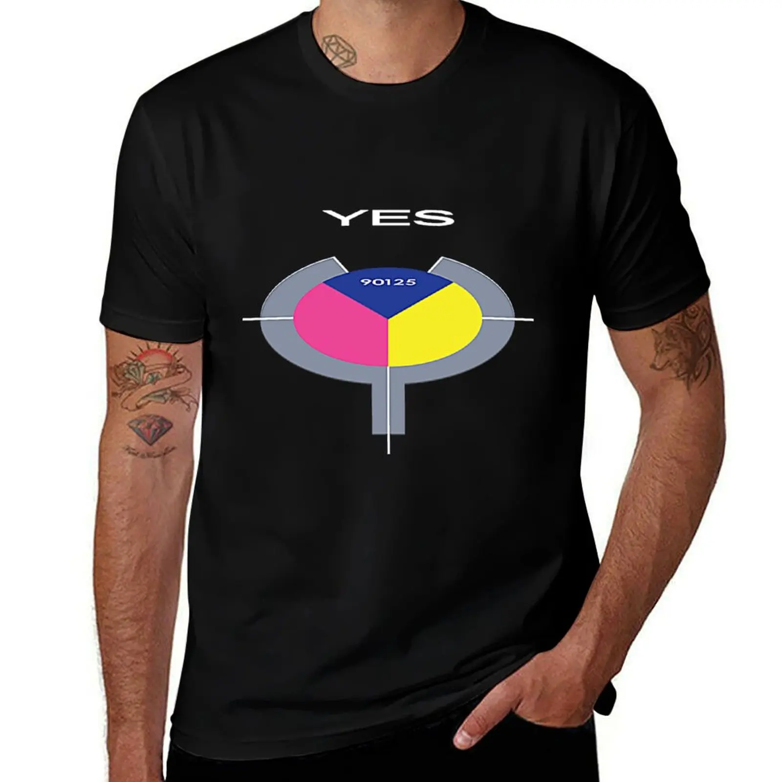 

Yes 90125 T-Shirt man t shirts cotton funny t shirts cotton t shirt man plain T-shirt