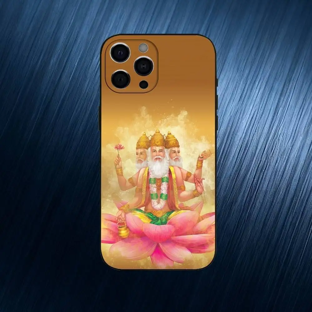 حافظة هاتف براهمان لهاتف آيفون 17,16,15,14,13,12,11 بلس، برو ماكس، غطاء سيليكون ناعم