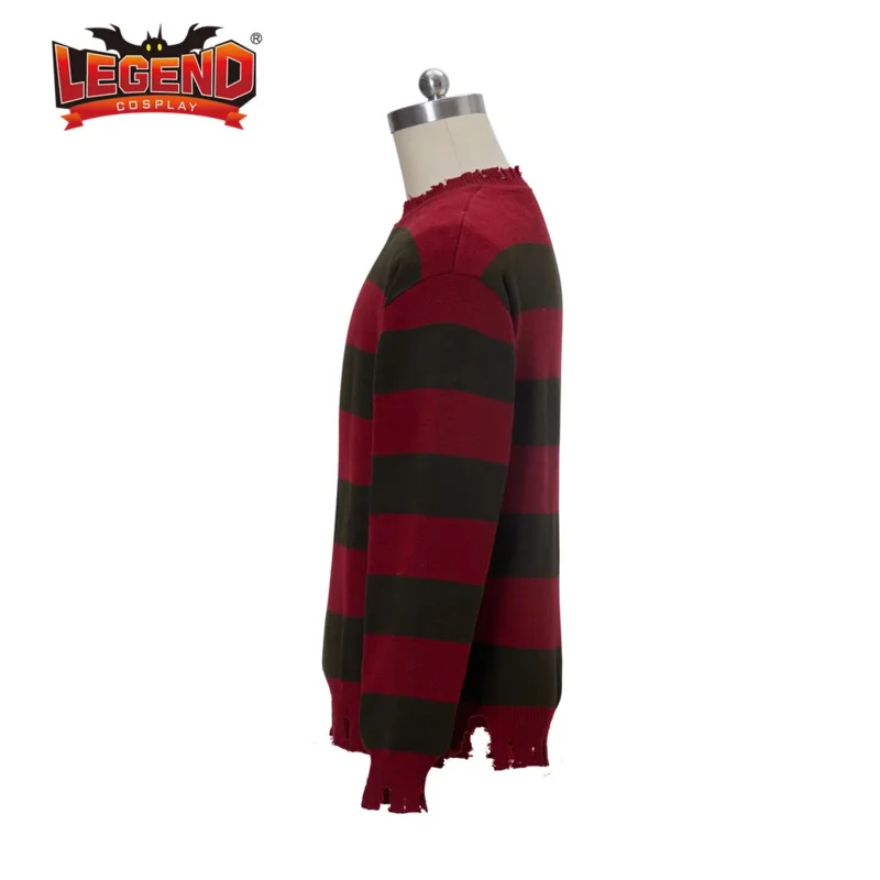 Freddy Krueger Cosplay Pullover Horror Kostüm ein Albtraum auf Ulme Straße Langarm gestrickt gestreifte Top Kleidung für Frauen Männer