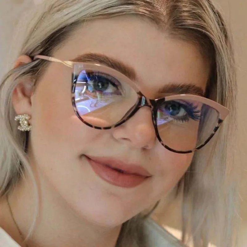 Cat Eye Brille Rahmen Frauen Brillen Rahmen Vintage Brillen Optische Anti Blau Licht Lesebrille Rezept