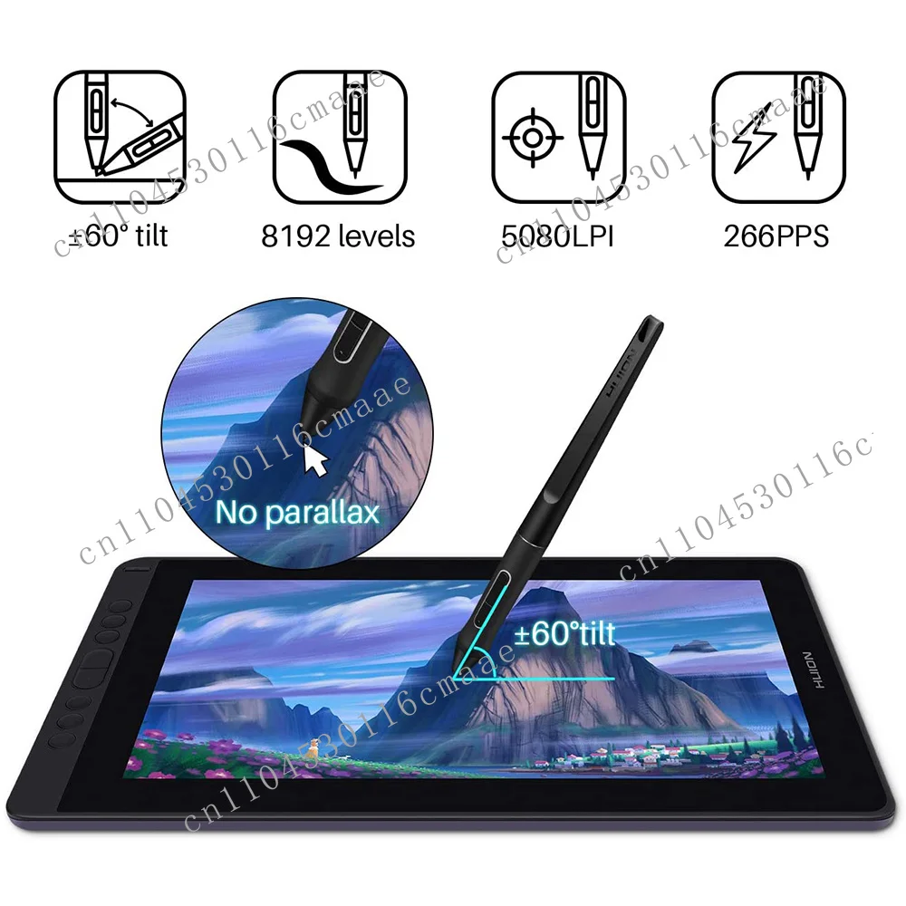 13 Fully laminated anti-glare screen tilt function graphics pen drawing monitor