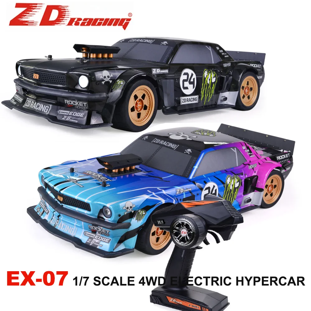 ZD Racing EX07 1/7 skala 4WD RC szybki profesjonalny płaskie sportowe samochód elektryczny pilot zdalnego sterowany Model dzieci zabawki dla dorosłych dzieci