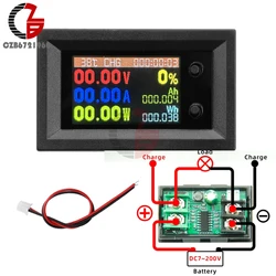 Tester pojemności dwukierunkowy miernik baterii 9 w 1 wielofunkcyjny Tester IPS napięcie prądu Test baterii DC 7-200V