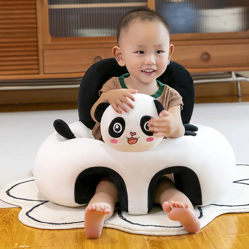 Children\'s sofa chair plush toy baby learning seat cartoon chair infant anti-fall anti-rollover seat sofa cover without filler