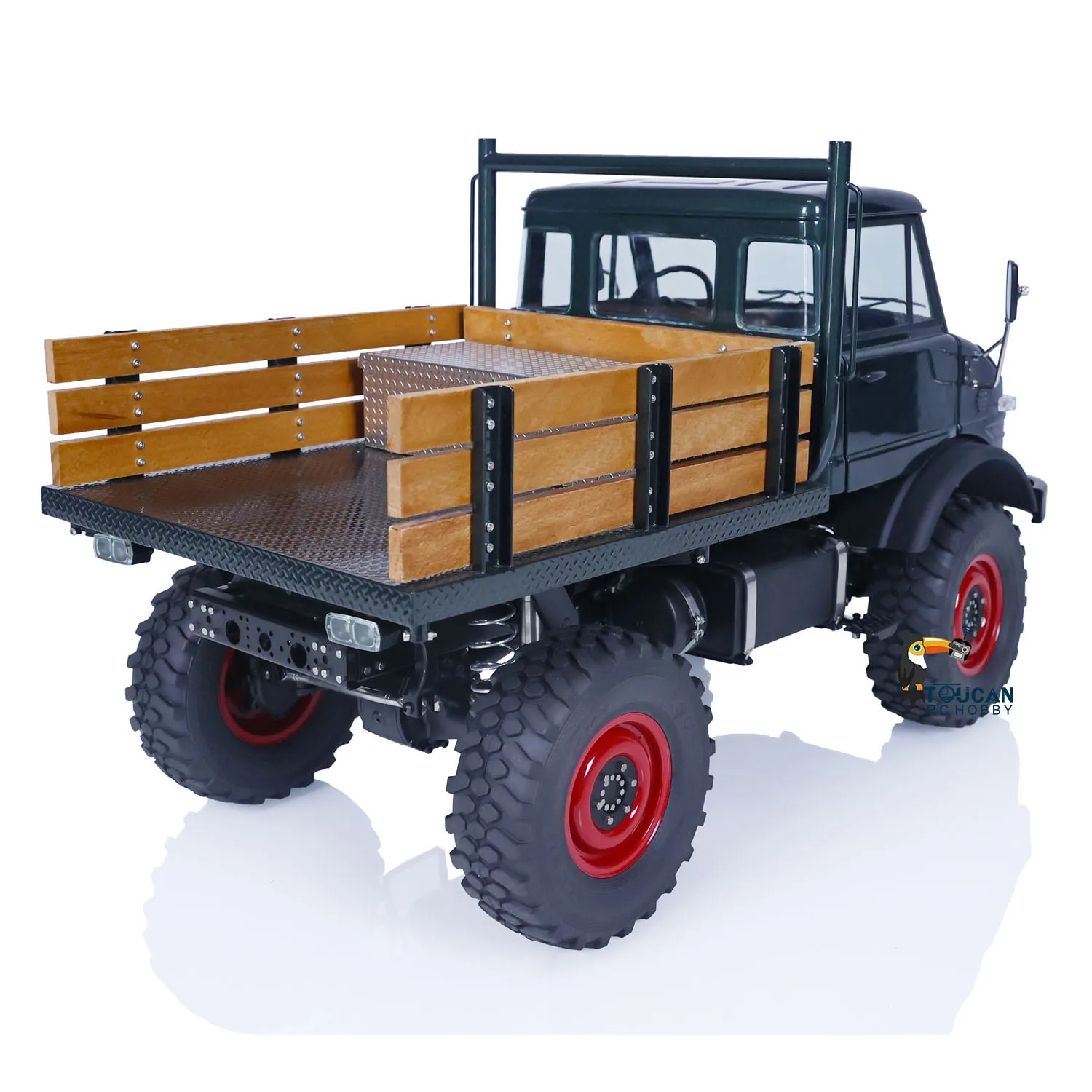 Em estoque 1/10 lesu 4x4 rc veículo off-road pintado acabado RAVE-UM406 carro elétrico 2 transmissão de velocidade som luz guincho caminhão