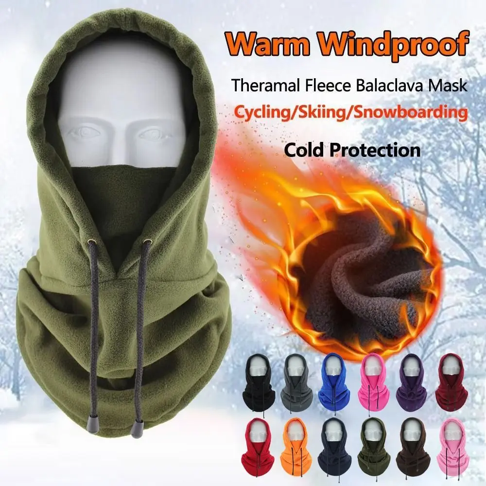 Fashion Polar Fleece Balaclava Winter Hat Windproof Full Face Ski Mask Caps Women Man Winter Warmer Beanies Men Bonnets