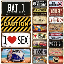 Tinplate Plate Metal Sign Poster Wall Art Home Decor Tin Signs Vintage Motorcycle Car Route 66 For Garage Bar Pub Moto Club Gas