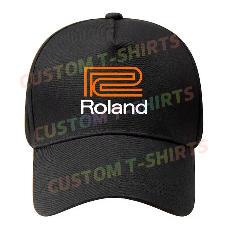 

Black Cap Roland Synthesizer Logo Baseball Cap Snapback Caps Casquette Hats Fitted Casual Gorras Hip Hop Dad Hats Unisex