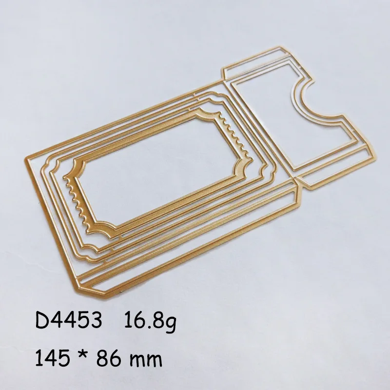 KLJUYP Tasca Pieghevole Notebook Metallo Fustelle Stencil per Scrapbooking Fai da Te Decorativo Goffratura Carte di Carta Fai da Te