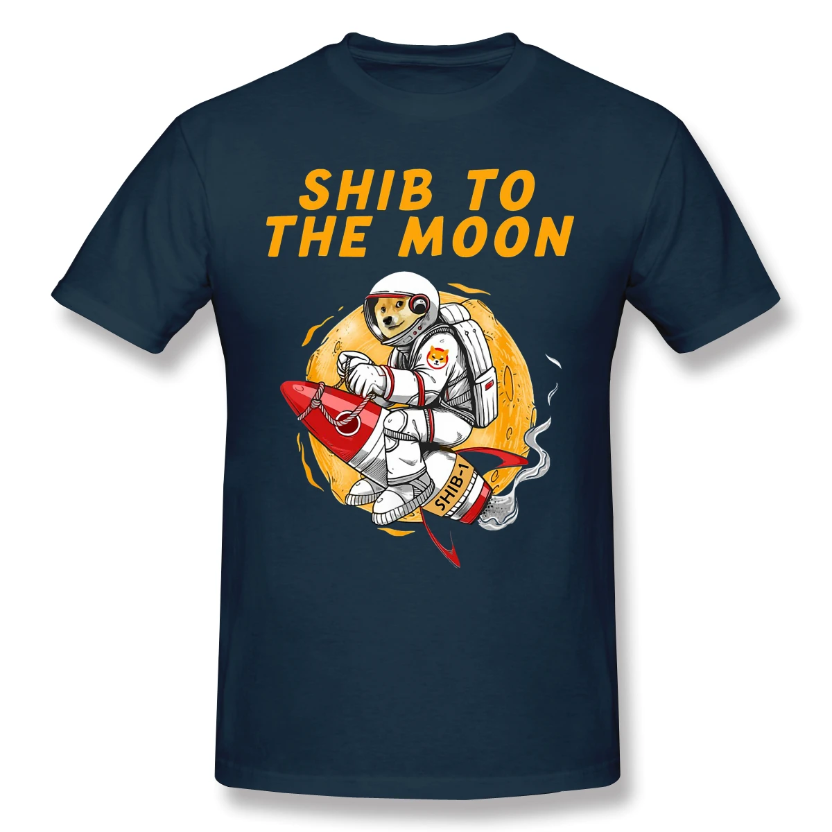 

Shib Coin Shiba Crypto Doge Killer 2021 New Arrival TShirt Shiba Inu Coin To The Moon Unique Design Crewneck Cotton Men ShirtF