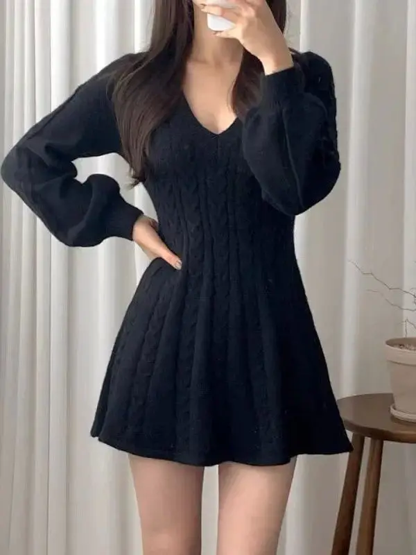 Stampa floreale vintage V-Ne da donna Dr Long Sve Ele Sle Spring Faion Abbigliamento casual pezzo unico