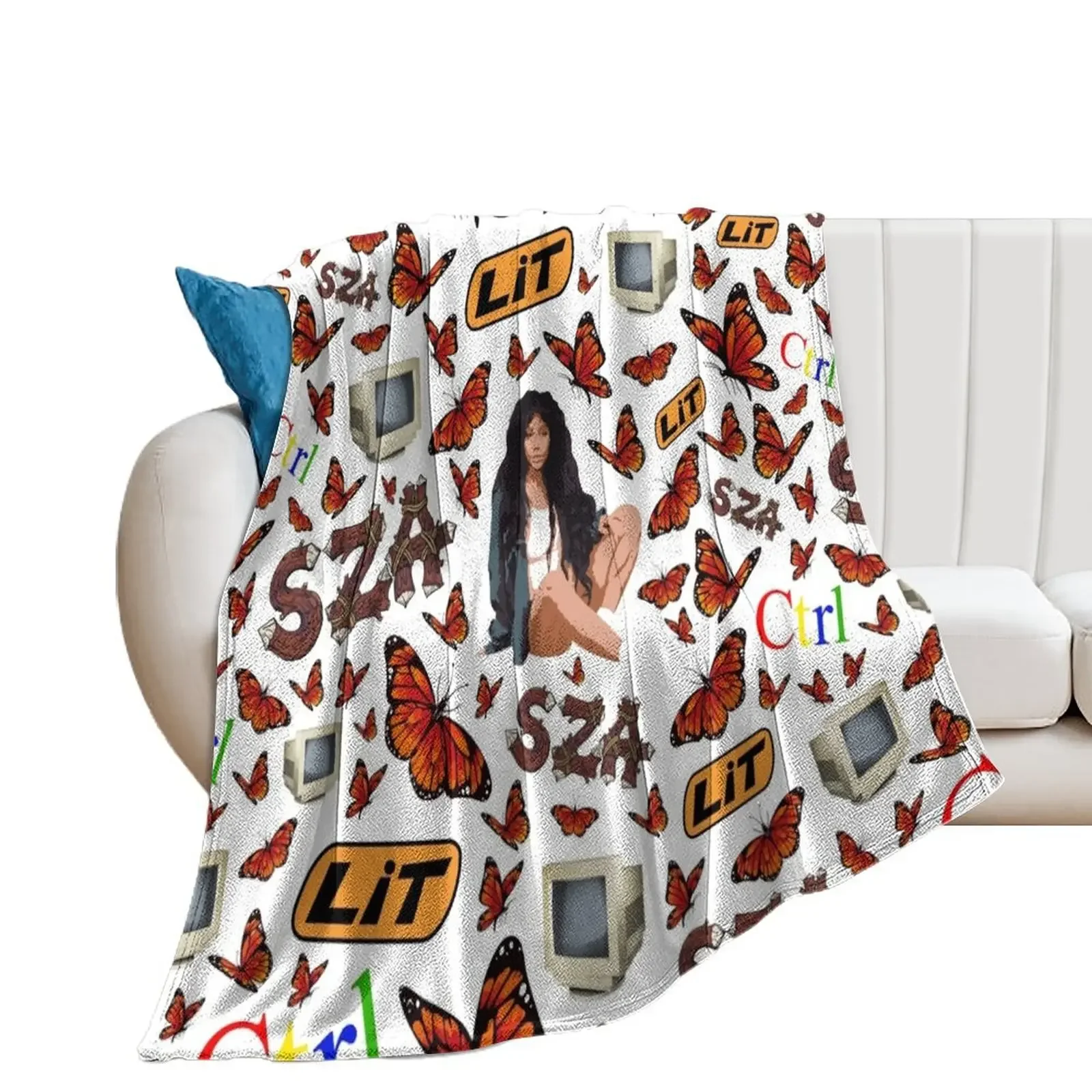 SZA Fan Pack All Over Pattern Throw Blanket christmas decoration Retros Blankets