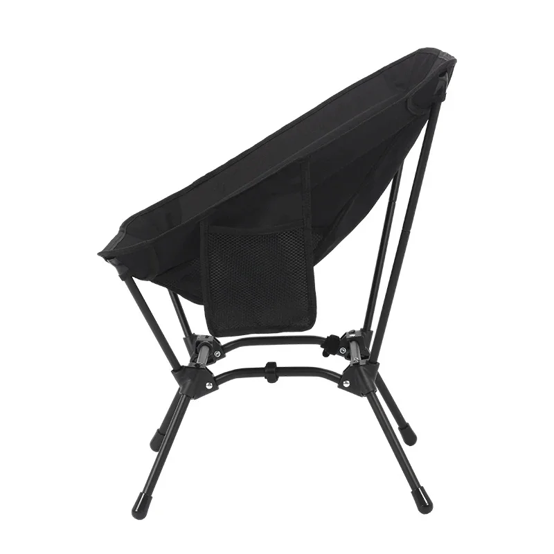 Lightweight Iron Tube Moon Chair, Square Four-Corner Foldable Camping Stool for Beach Fishing Outdoor Use image 4